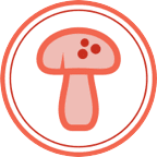 Icon of a mushroom